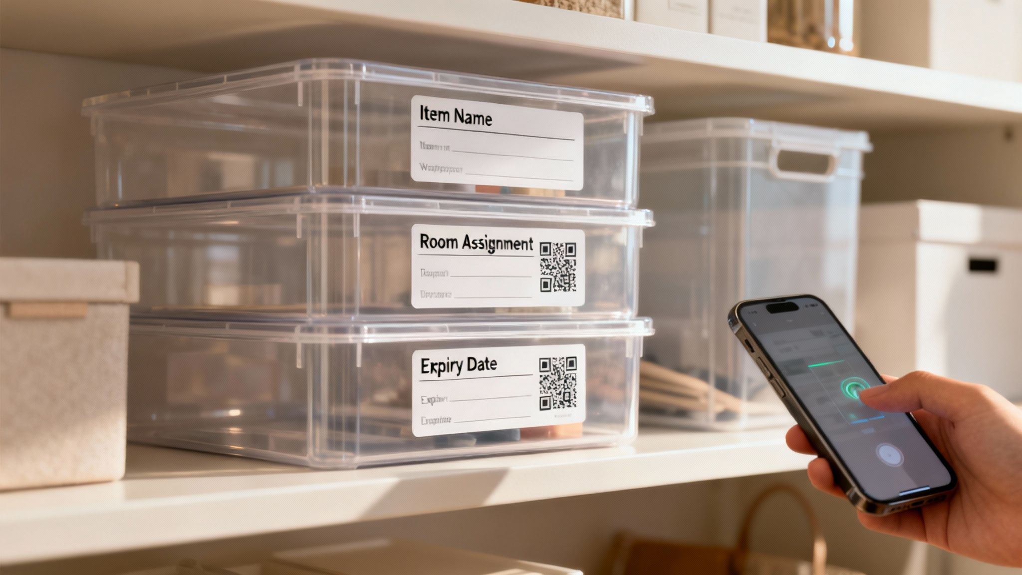 Cleaning inventory labels