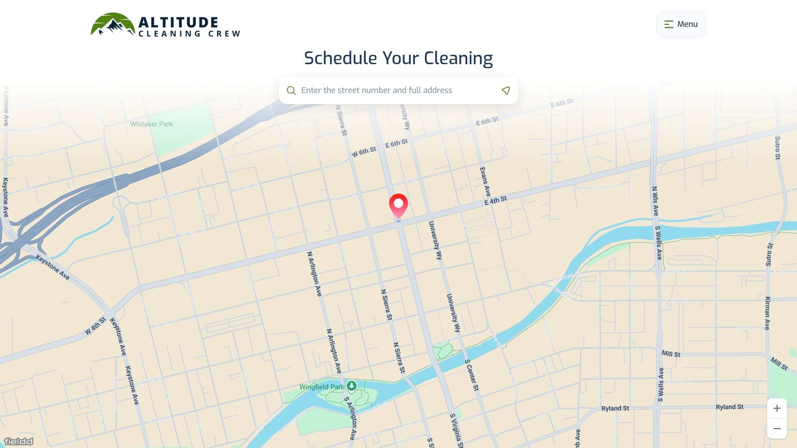 Screenshot from https://altitudecleaningcrew.fieldd.co/
