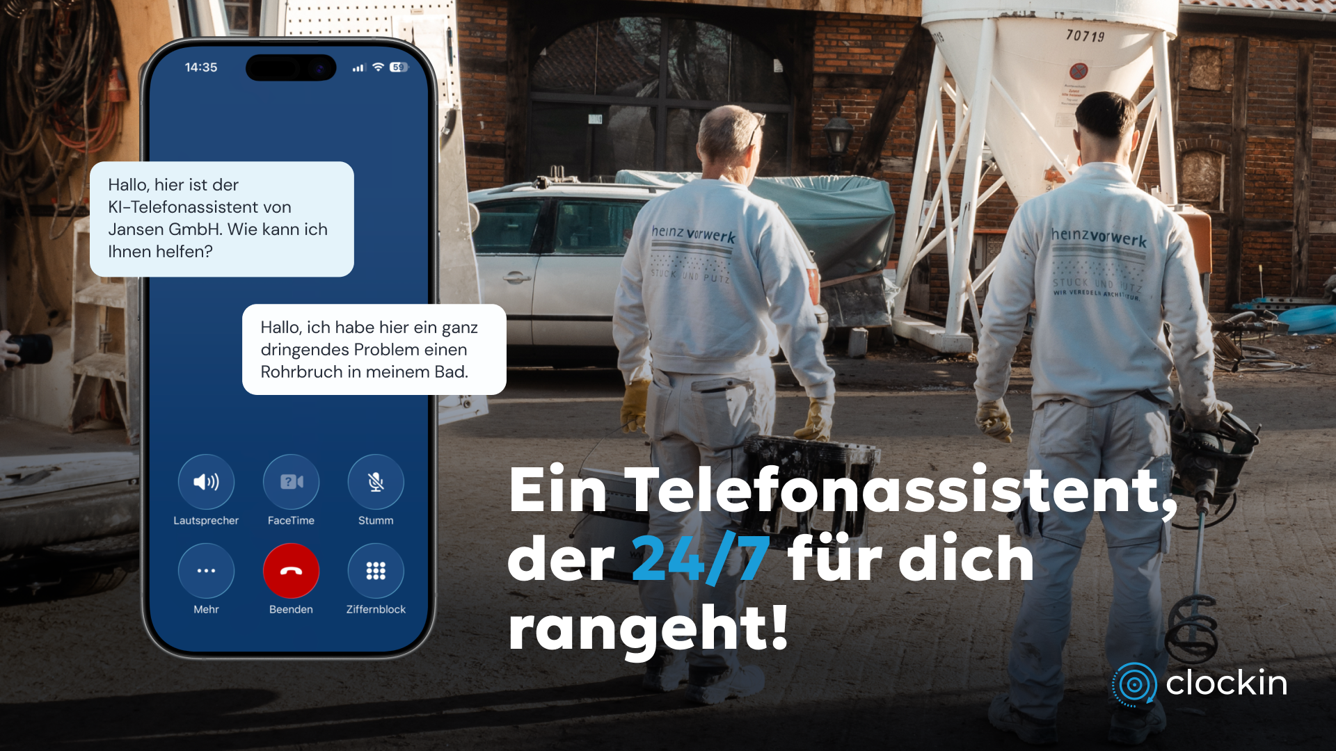 clockin KI-Telefonassistent