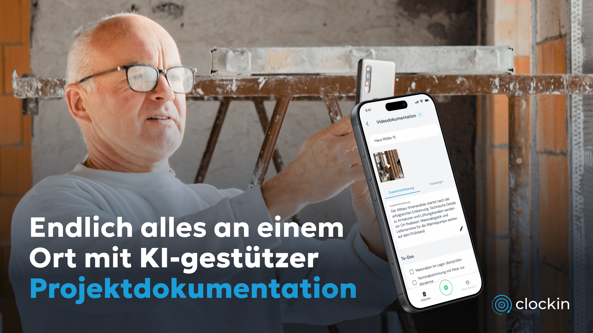 clockin KI-Videodokumentation