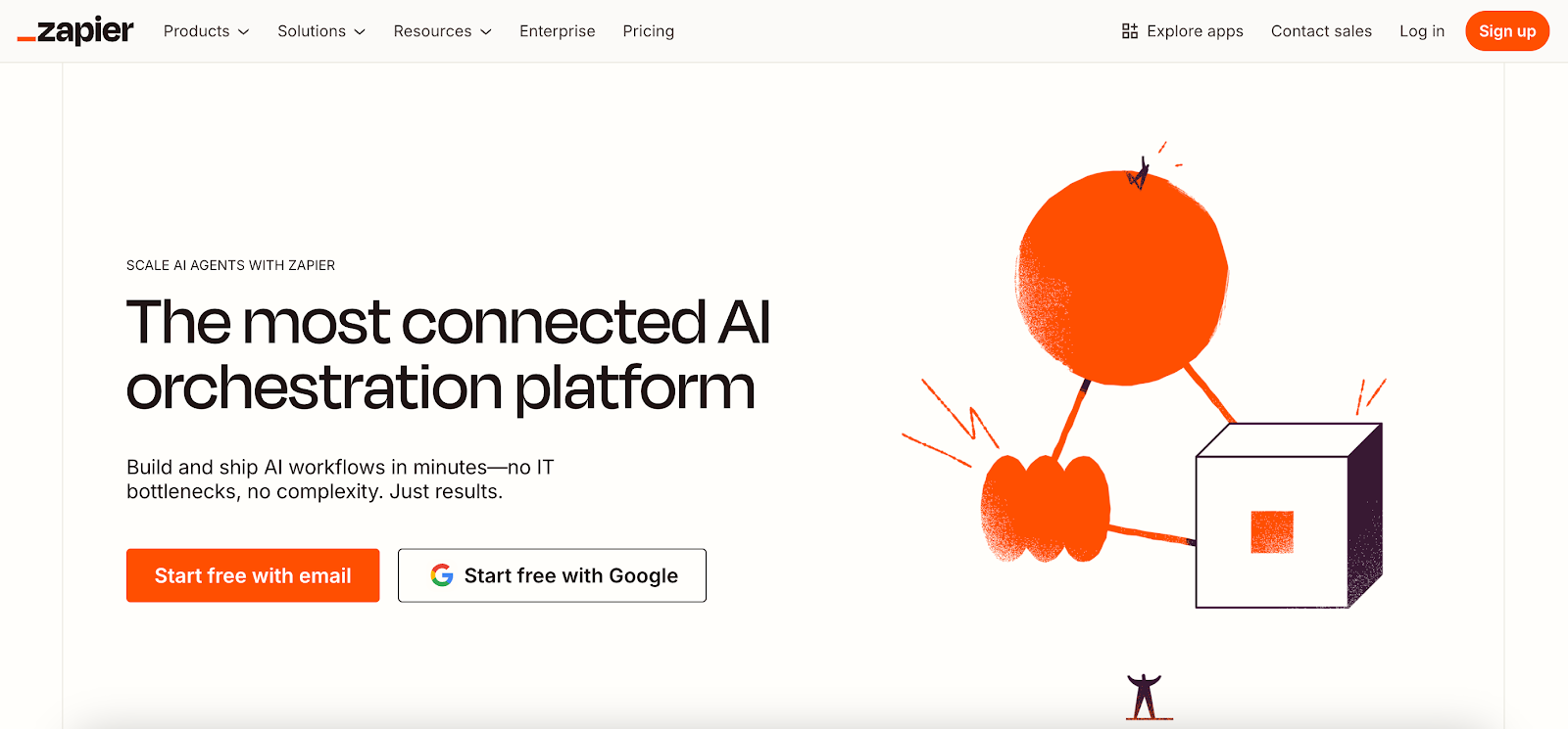 Zapier website homepage