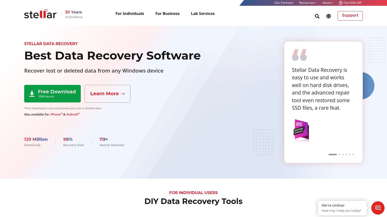 Stellar Data Recovery
