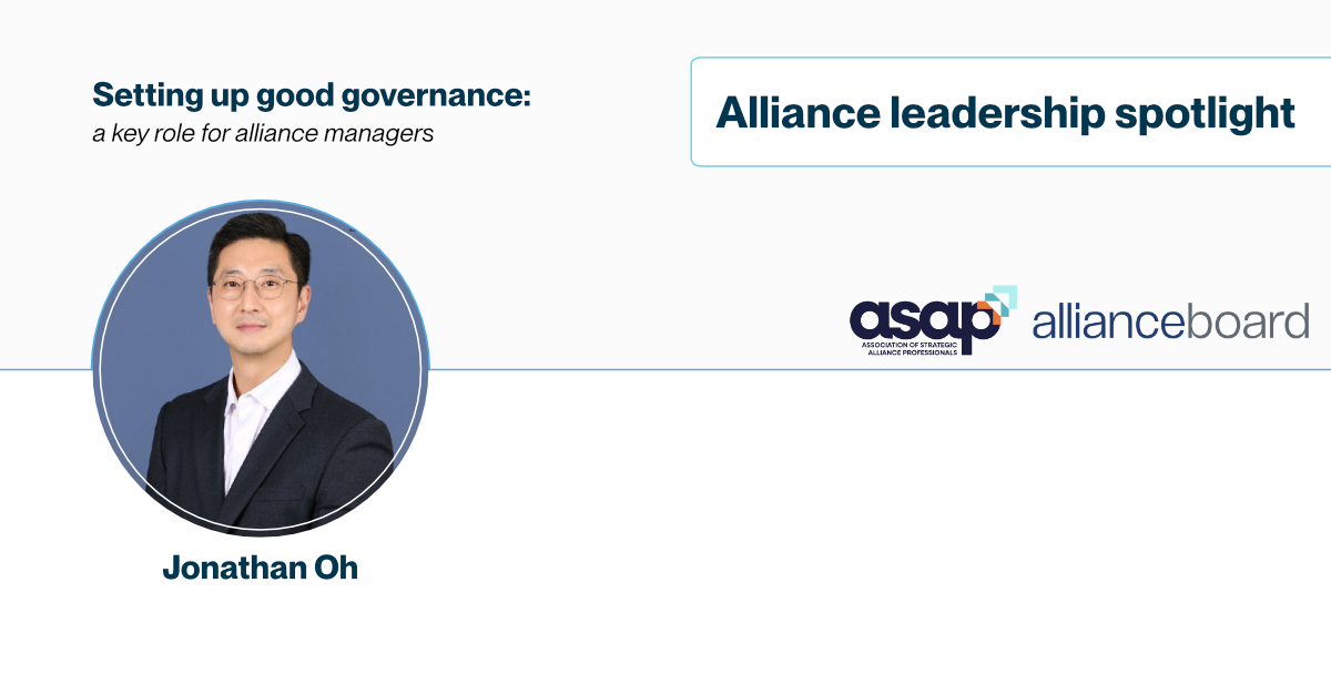 Setting up good governance: a key role for alliance managers