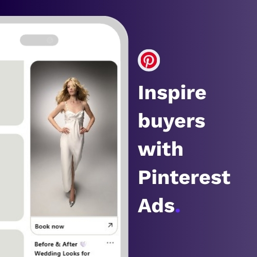 Pinterest ad for bridal brand AMZ Ad firm