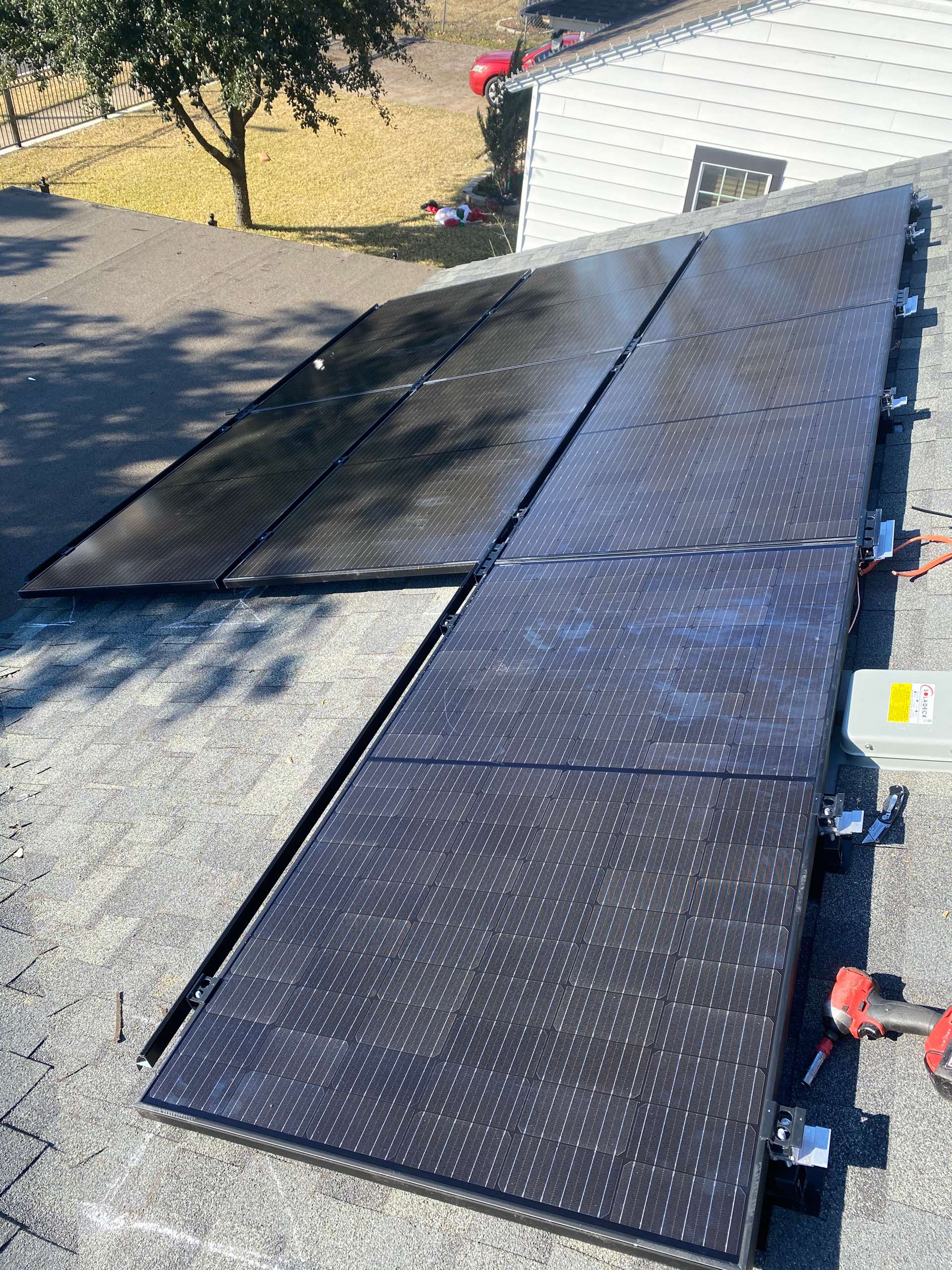 Residential solar system installation in Dallas