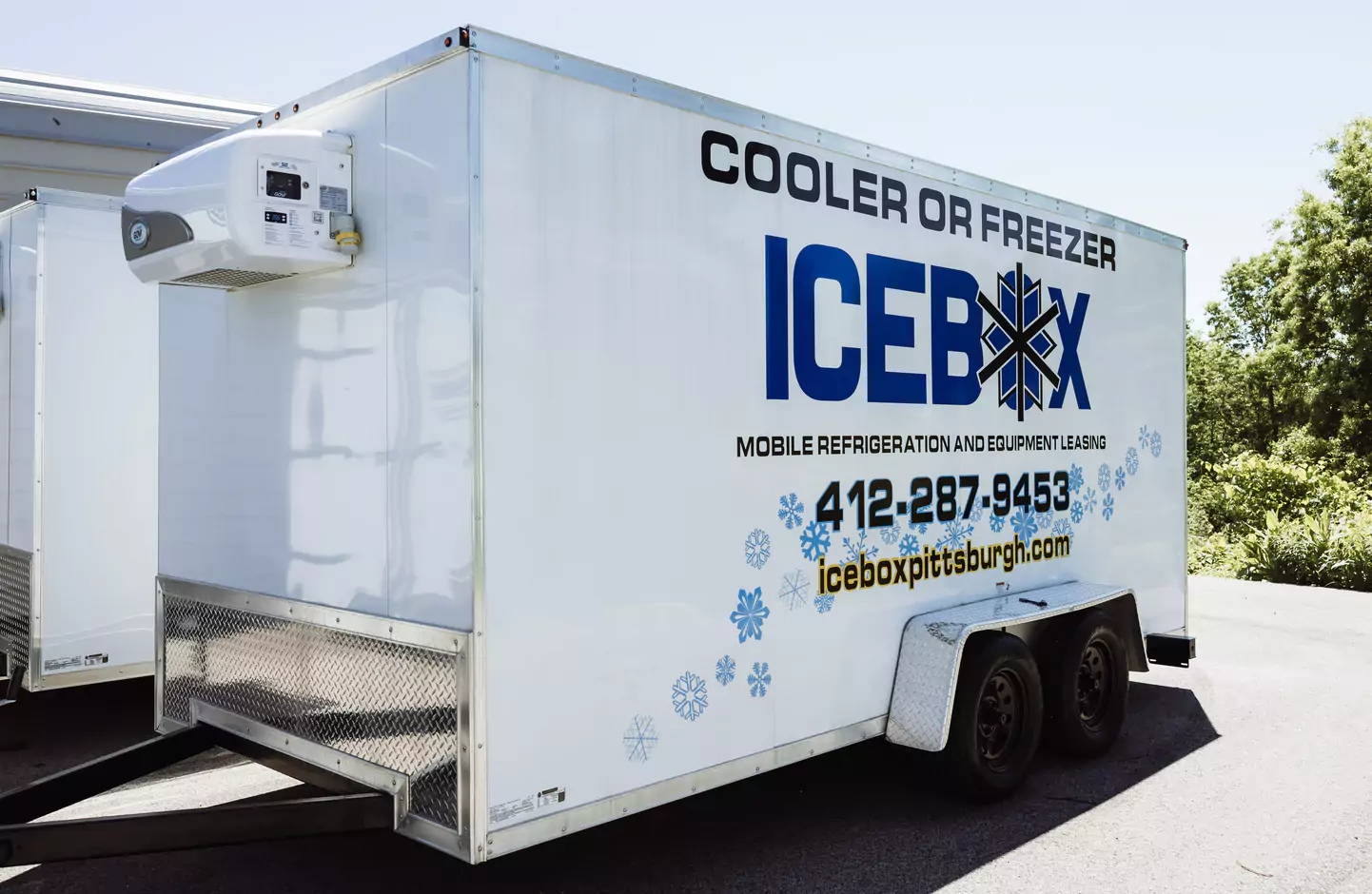 Icebox Mobile Refrigeration Refrigerated Trailer Cold Storage Rental Icebox Mobile Refrigeration Refrigerated Trailer Cold Storage Rental