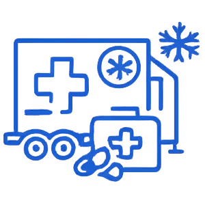 Icebox can rent refrigerated trailers for Medical & Pharmaceutical Storage