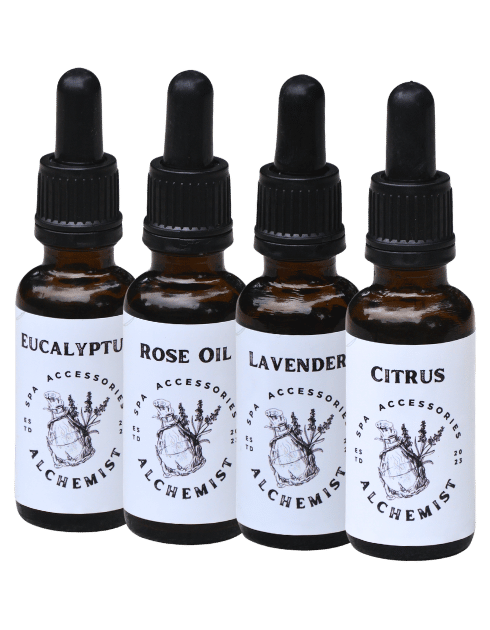eucalyptus, lavender, citrus and rose essential oil set of 4 durban