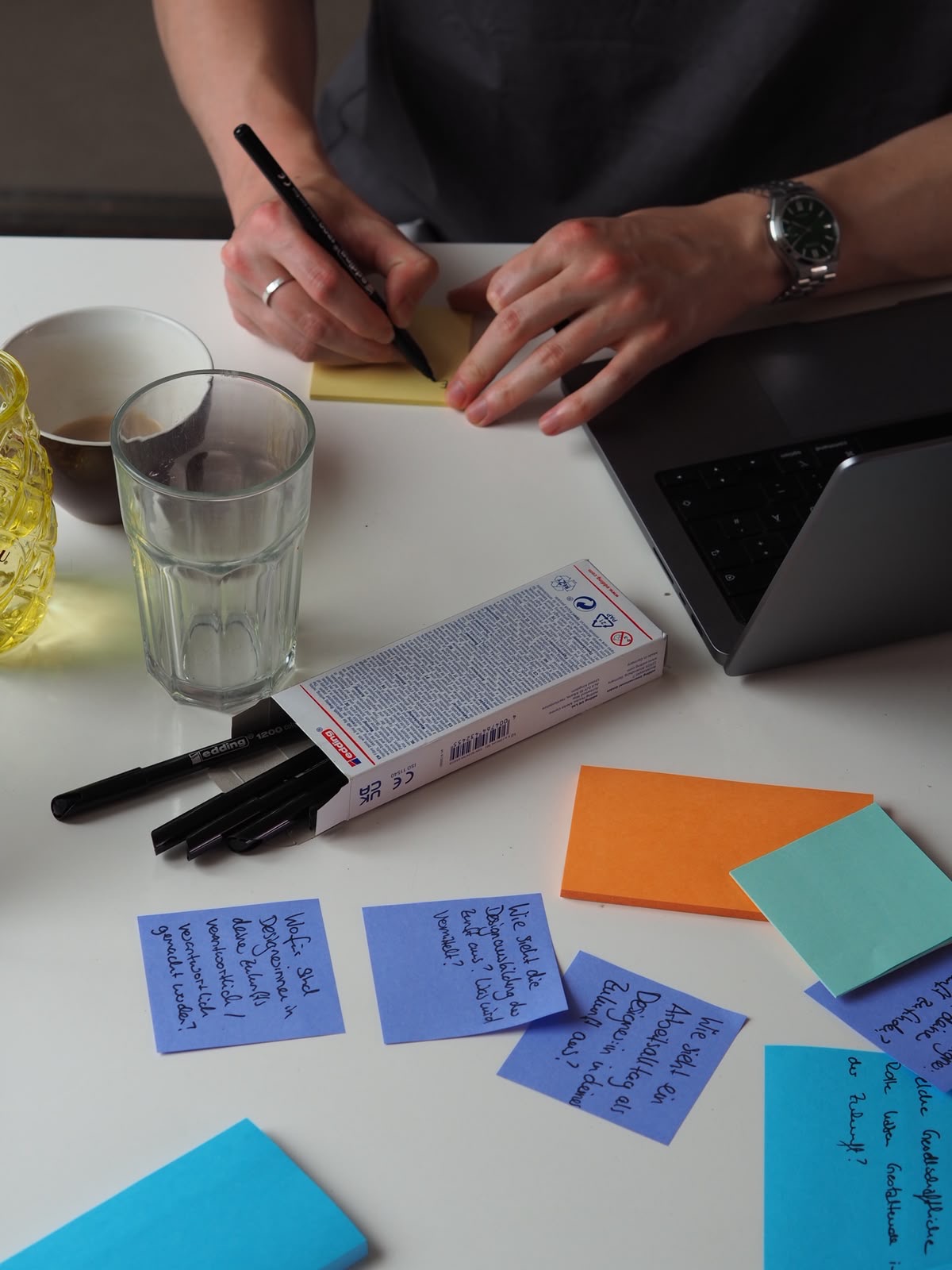 Ideensammlung auf Post-its