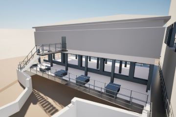 3D model of UV treatment plant at Ringsend WwTW