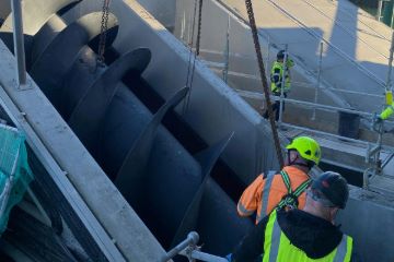 Installation of 6th Screw Pump at Ringsend wastewater treatment plant