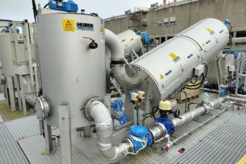 Side view of 12th Drum Thickener at Ringsend WwTW