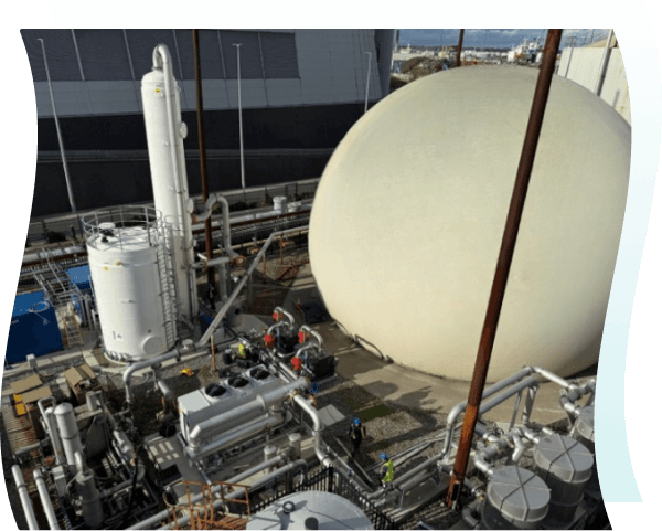 Aerial Image of Gas Conditioning System at Ringsend WwTW