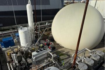 Aerial Image of Gas Conditioning System at Ringsend WwTW