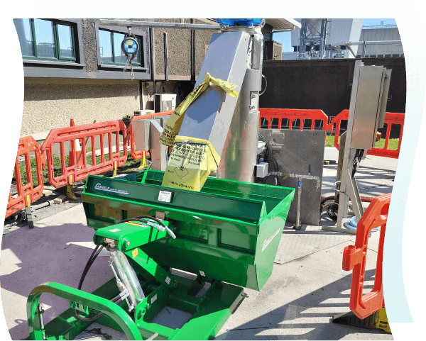 PDL screen during installation at Ringsend WwTW