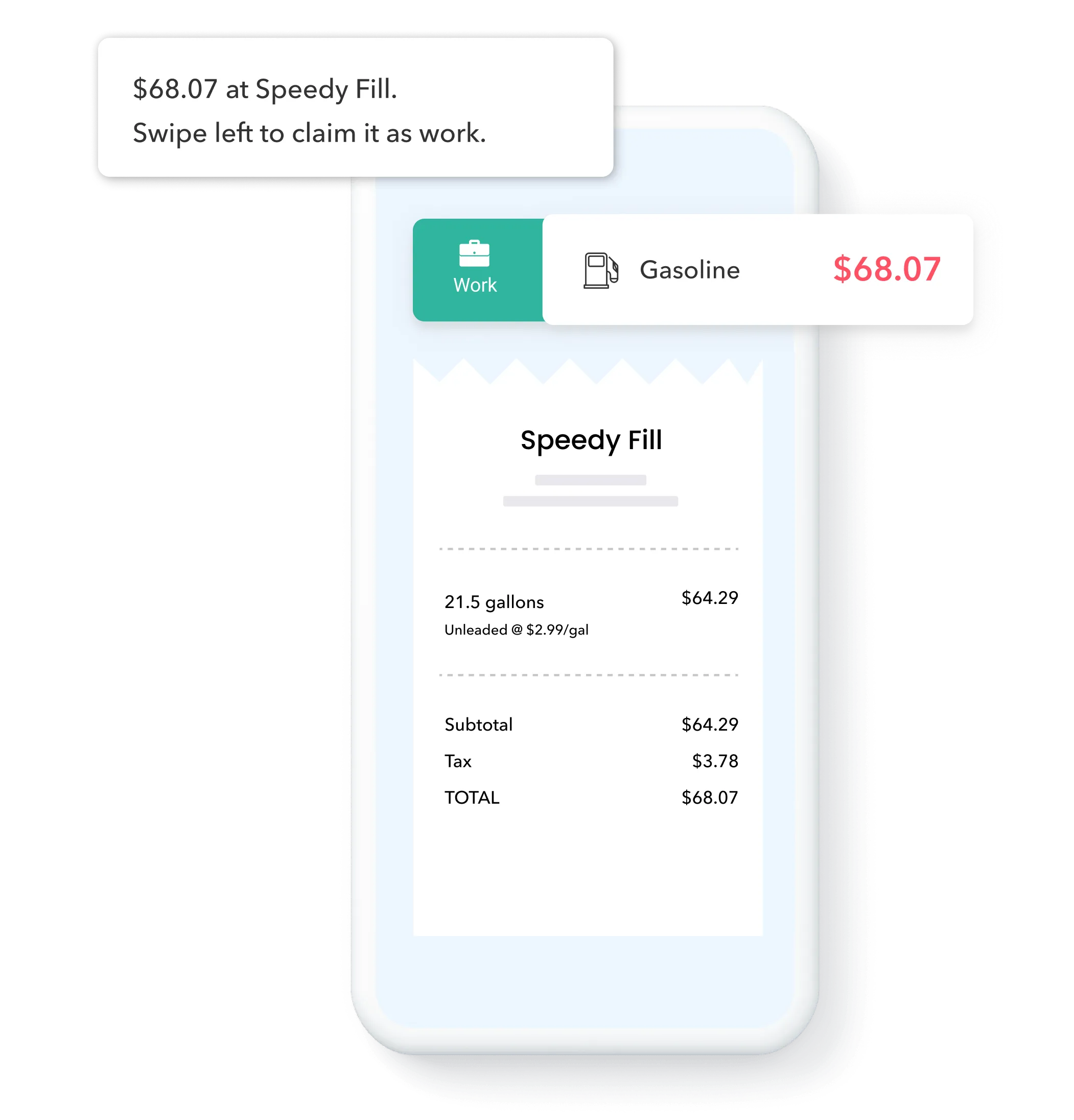 Everlance expense app with receipt photo