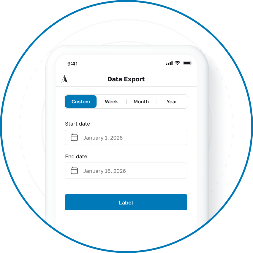 Export mileage
