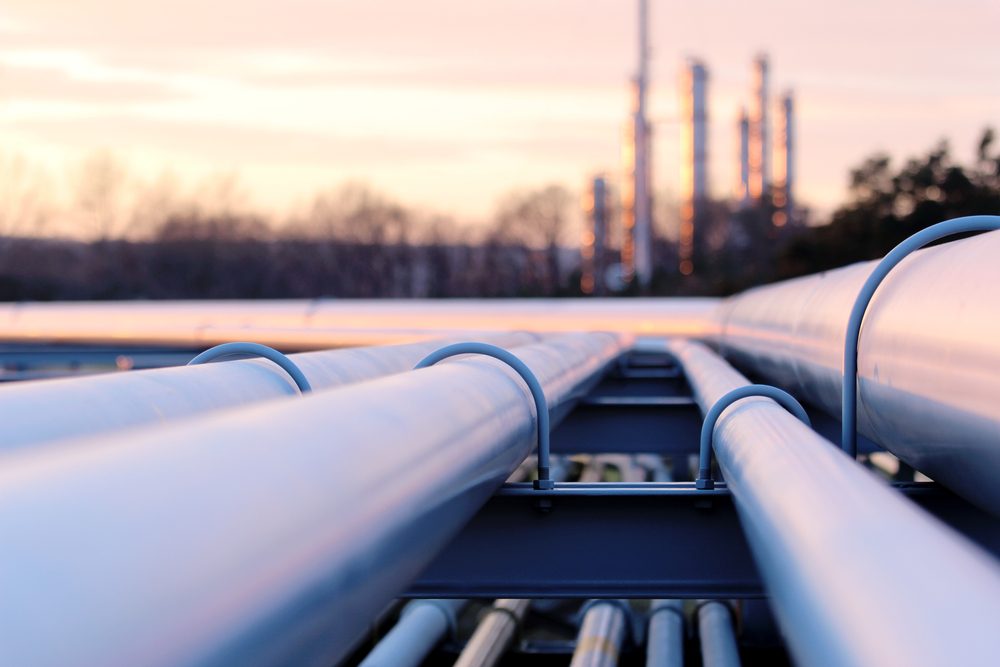 Pipeline at dusk
