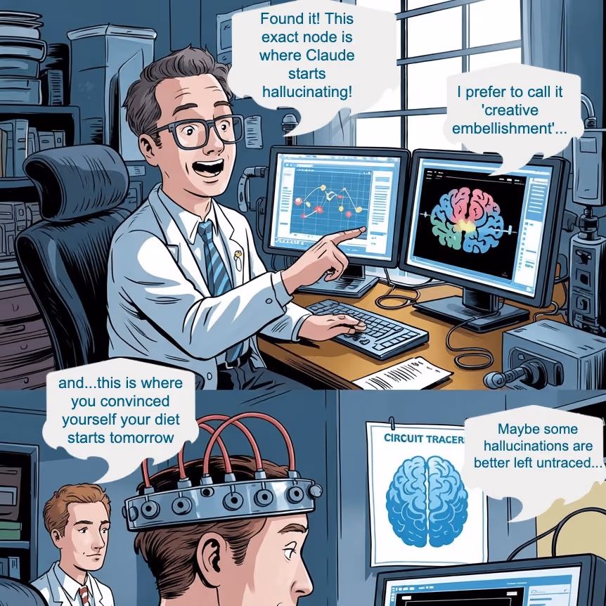 Image header for blog post article - a comic strip - Because it's April Fool's day!