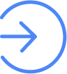 Blue arrow pointing right inside a circular arrow loop.