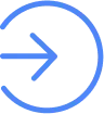 Blue arrow pointing right inside a circular arrow loop.