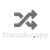 Trocador app black and white exchange logo.