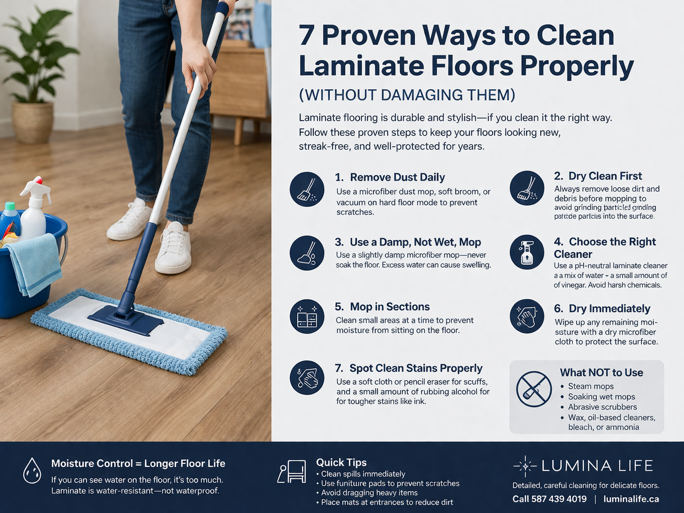 How to clean laminate floors properly: quick guide