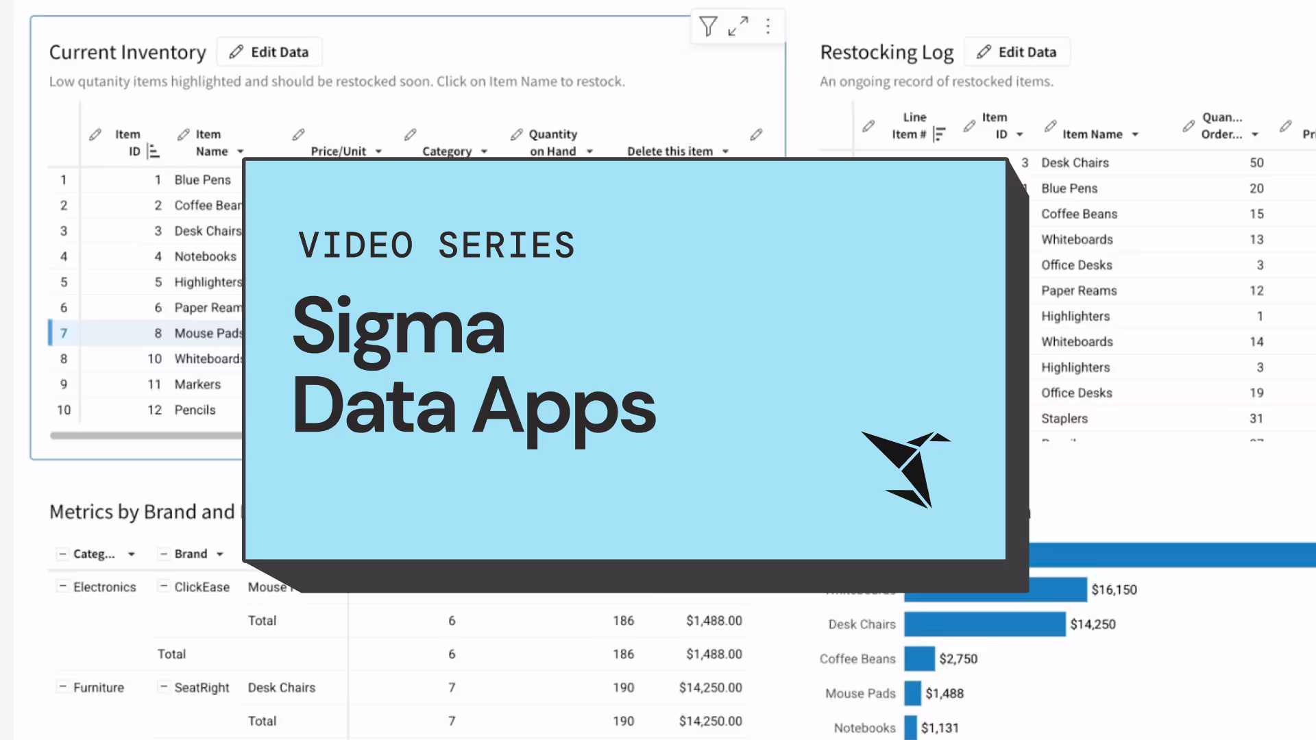 Video training: Sigma Data Apps