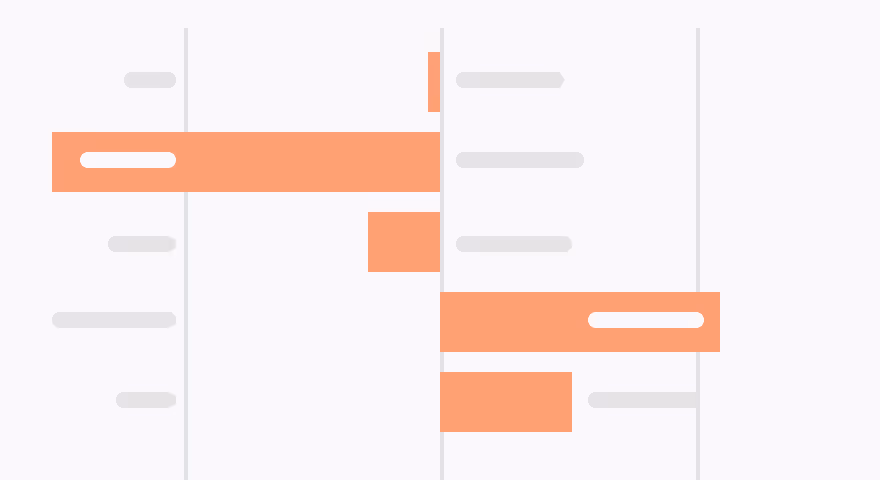 data app visualization orange bars