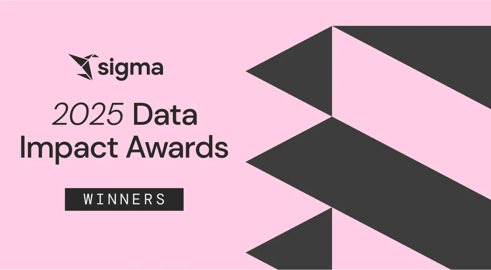 The 2025 Sigma Data Impact Award Winners: Where Data Meets Its Future