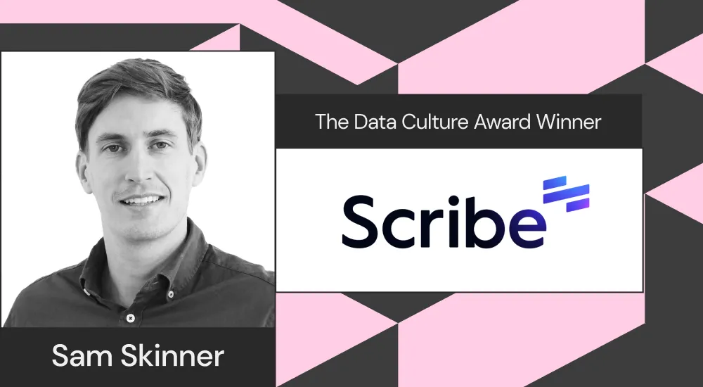 Finance Lead Sam Skinner is the winner of Sigma's Data Culture Award.