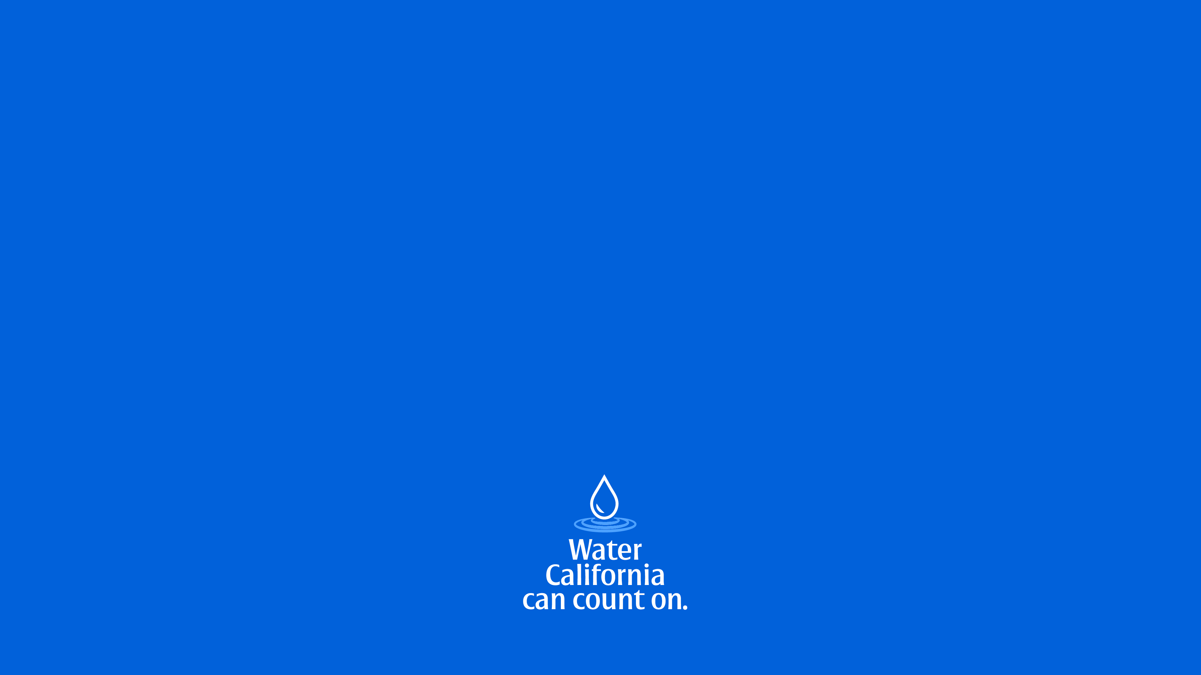 Water California Can Count On - Brand Guide