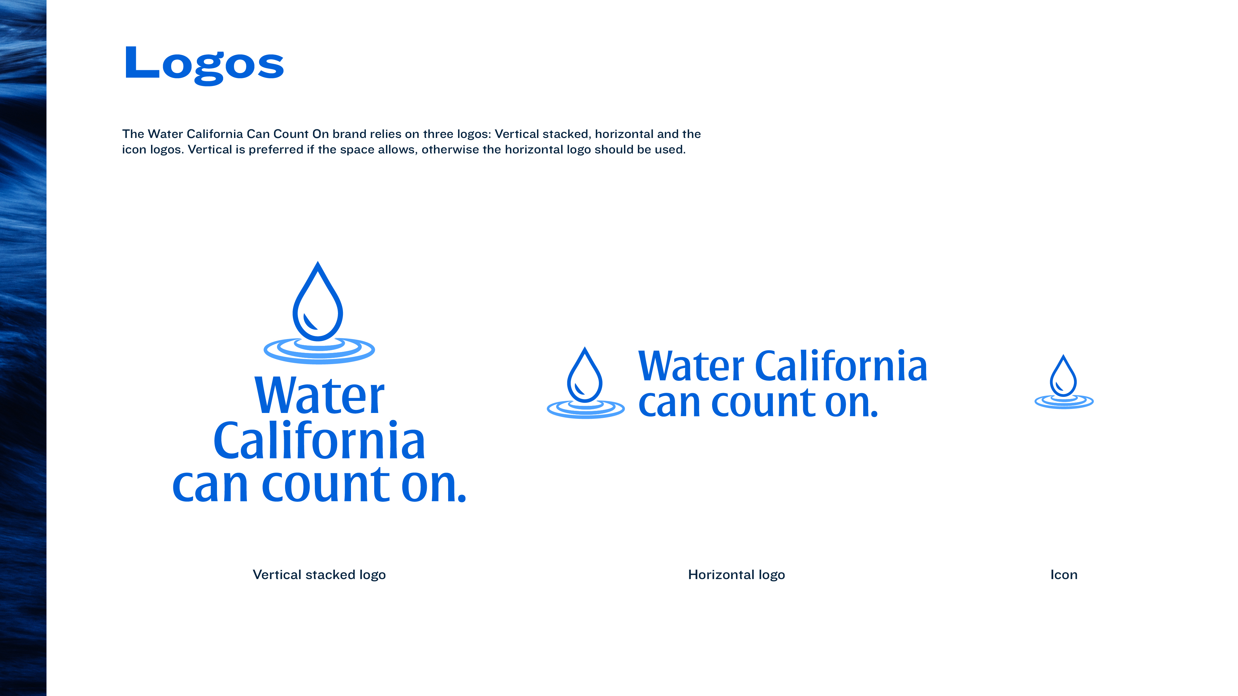 Water California Can Count On - Brand Guide