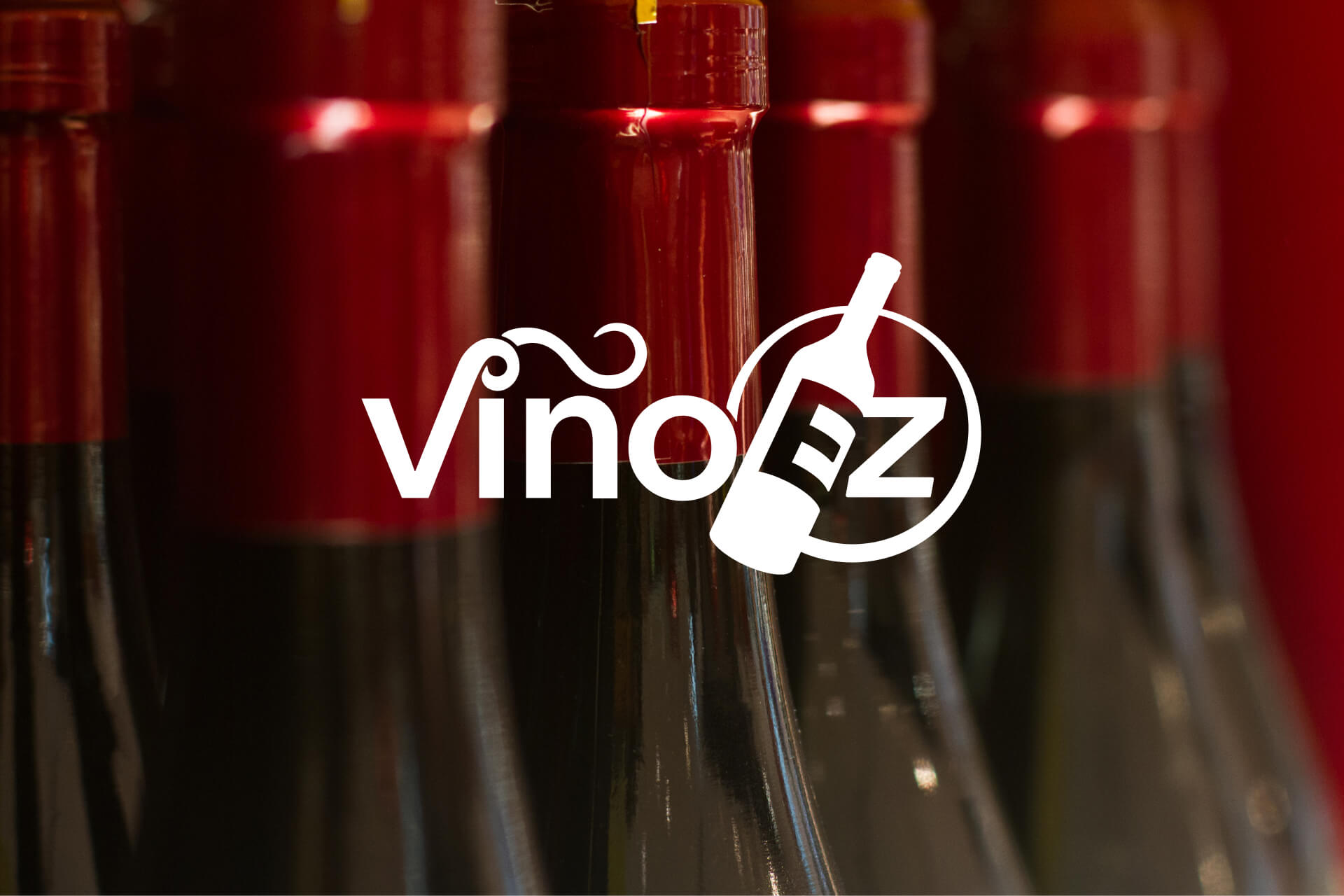 VinoEZ wine app logo design