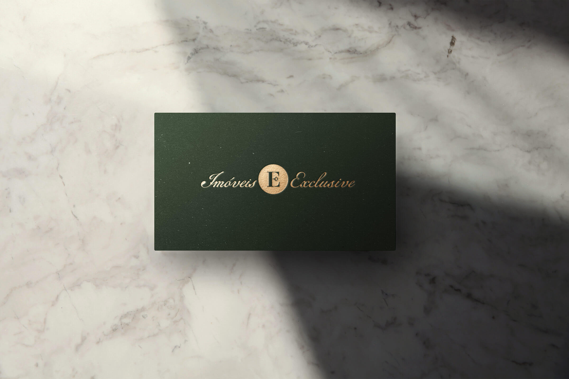 Business card design for a real estate company
