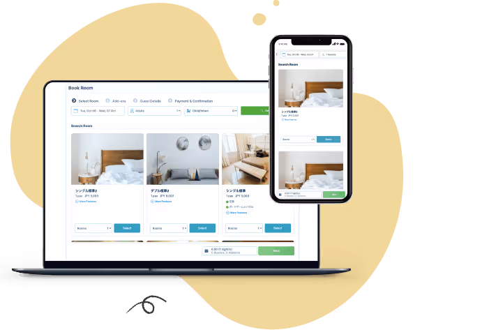 WASIMILの自社予約システムは、10言語・モバイルリスポンシブ対応