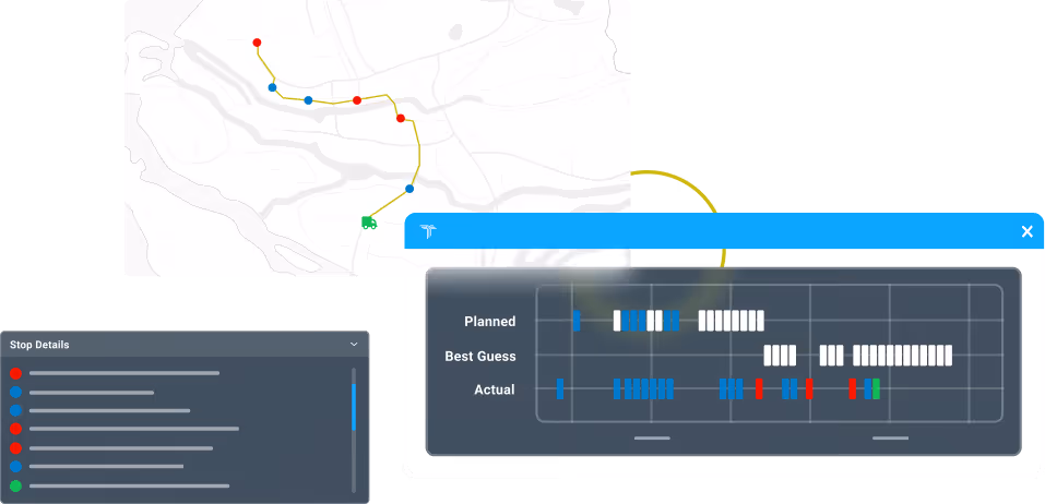 FleetVision - Live Trip Statuses and ETAs