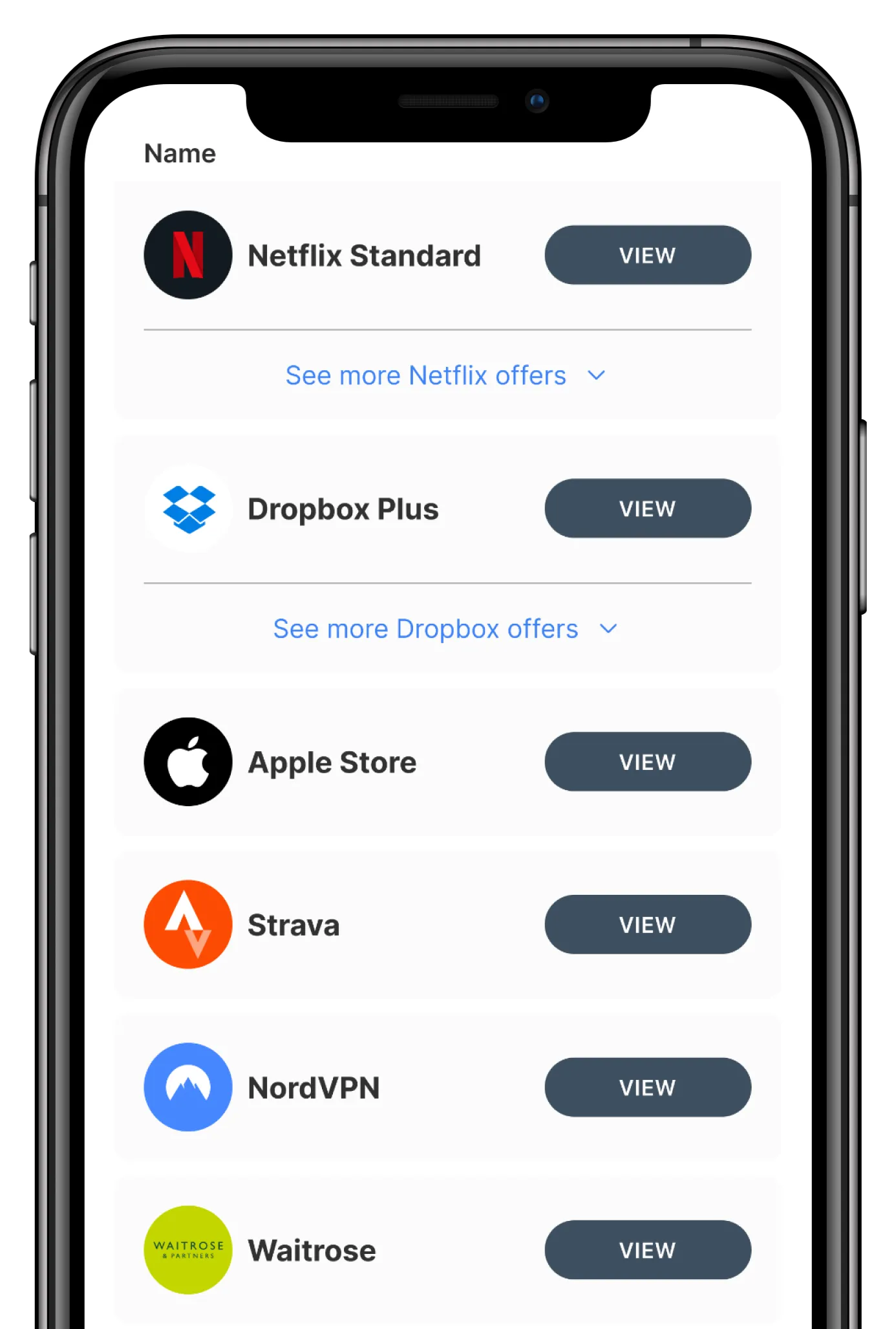 Screen showing the Stoa App Feed and how it helps you save