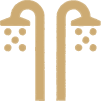 Dual rainfall showers