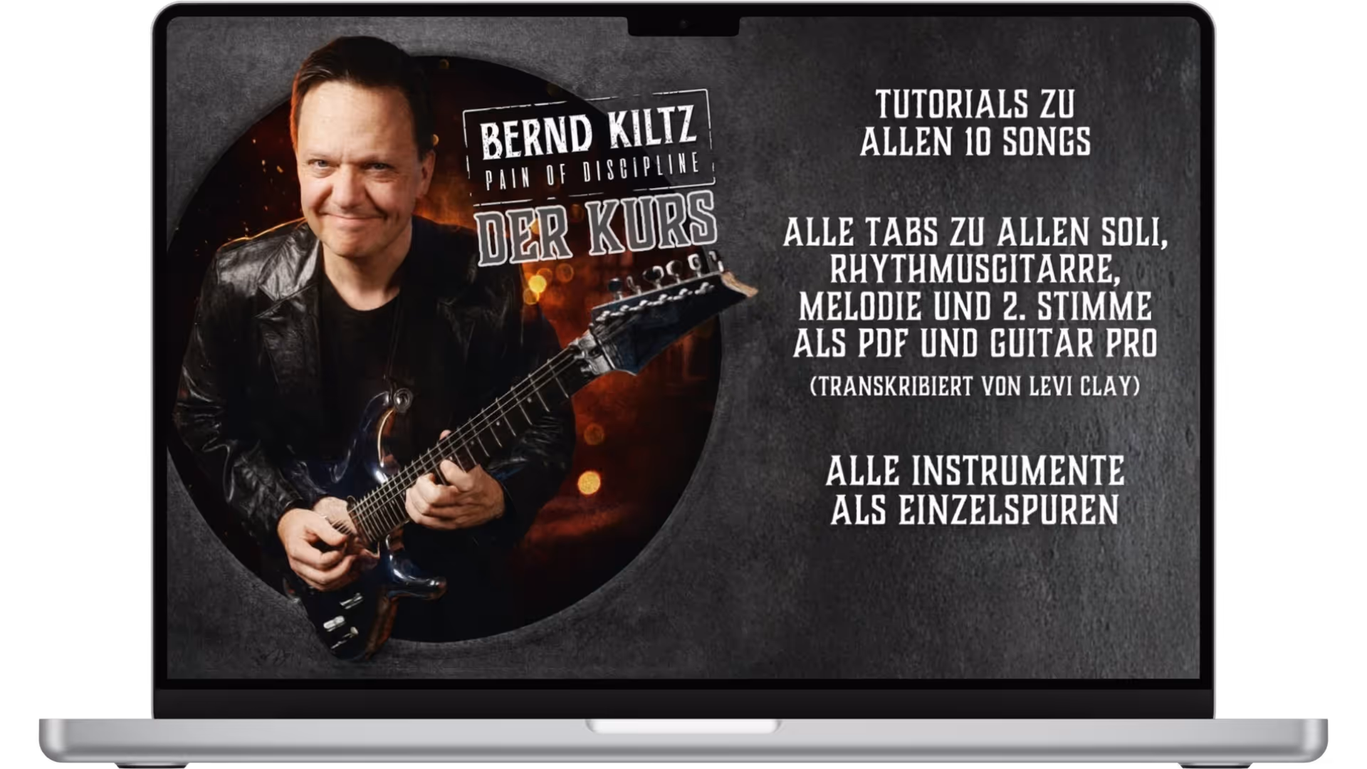 Macbook Mockup mit Albumcover