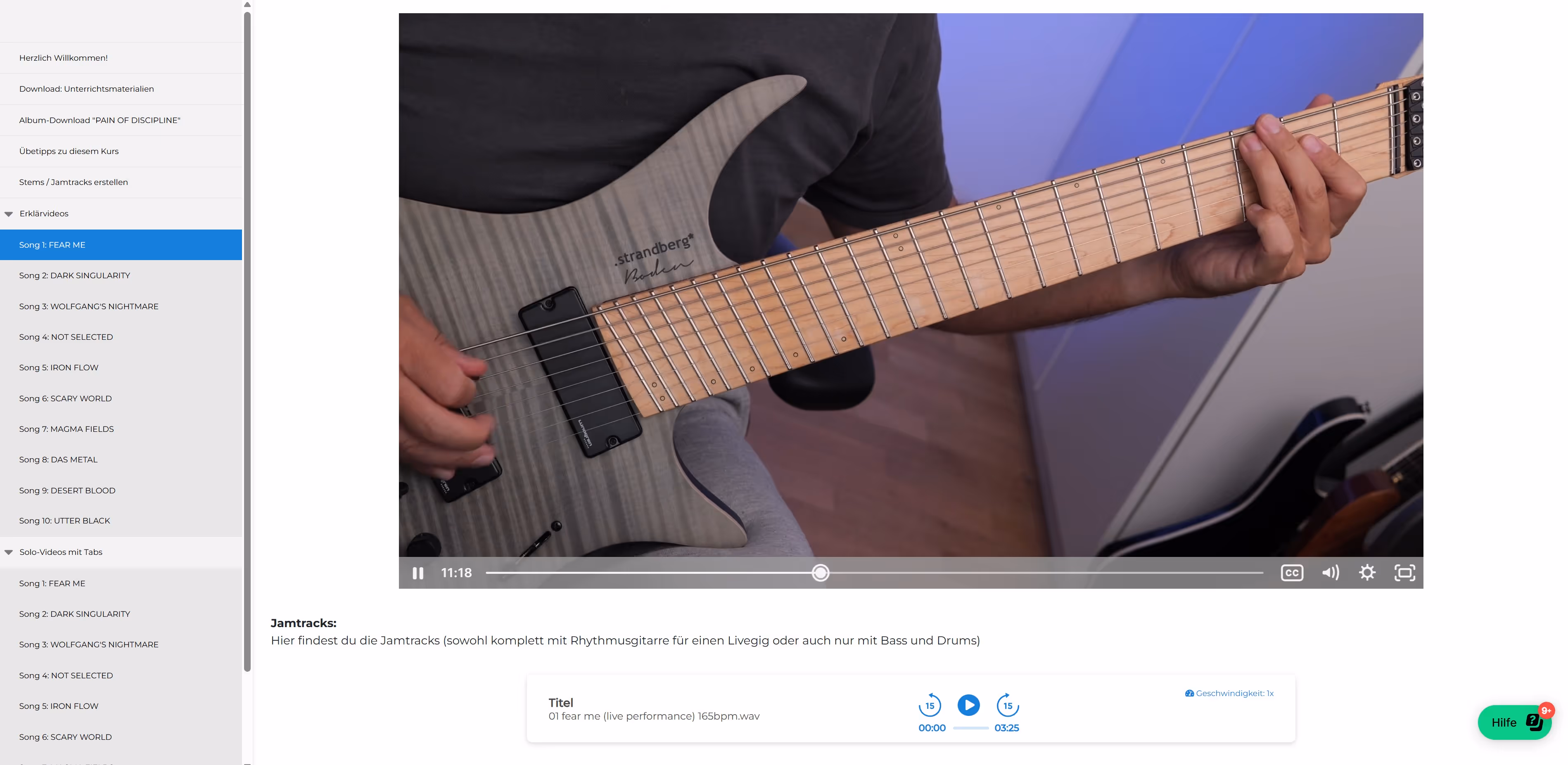 Screenshot aus dem Albumkurs Nr. 1