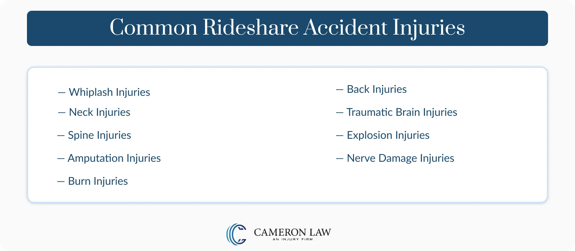 Common Rideshare Injuries in Las Vegas