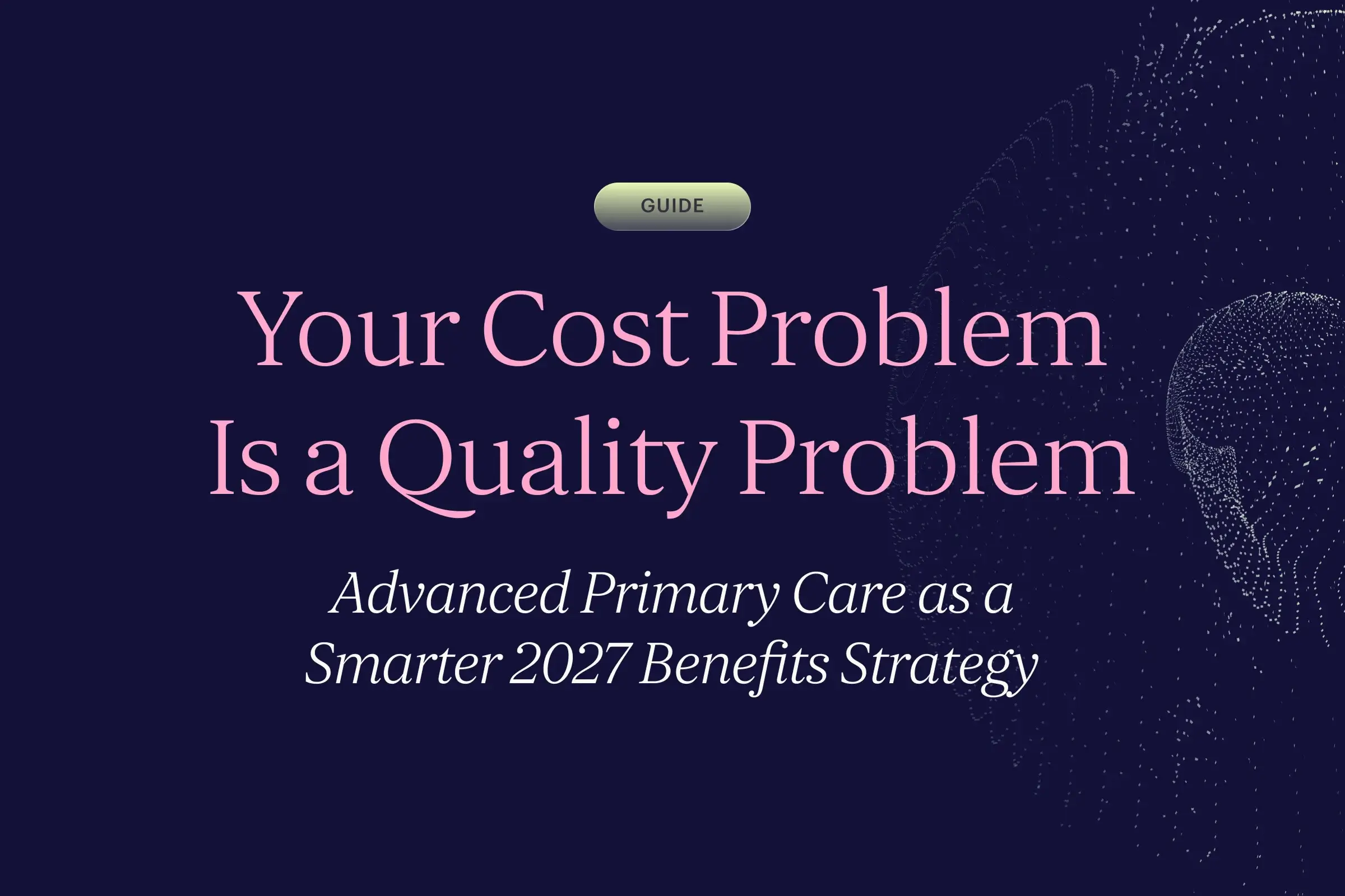 Your Cost Problem Is a Quality Problem