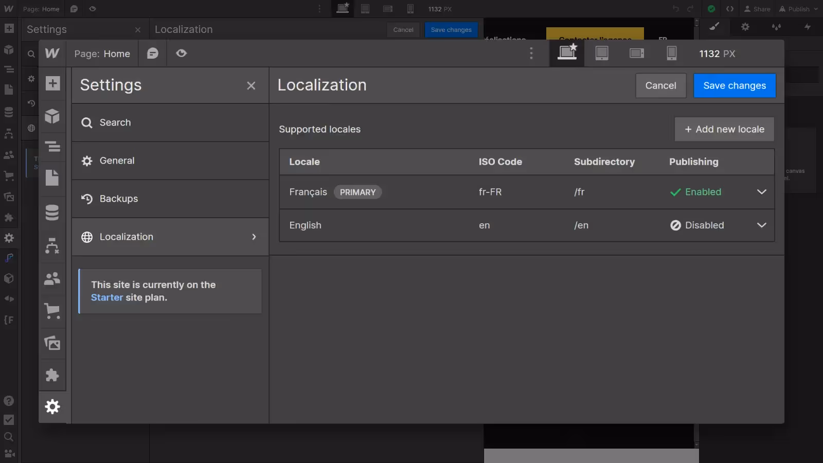Webflow Localization Feature 