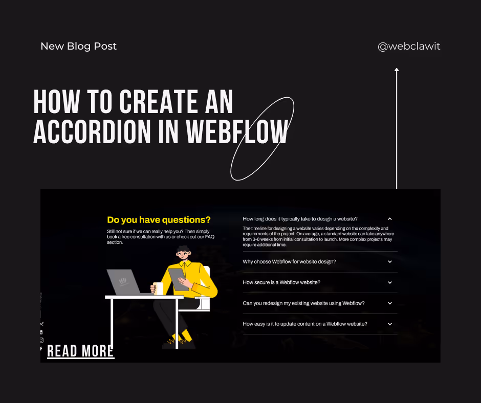 Accordion in Webflow