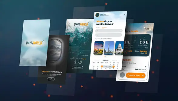 Travel App Mockup
