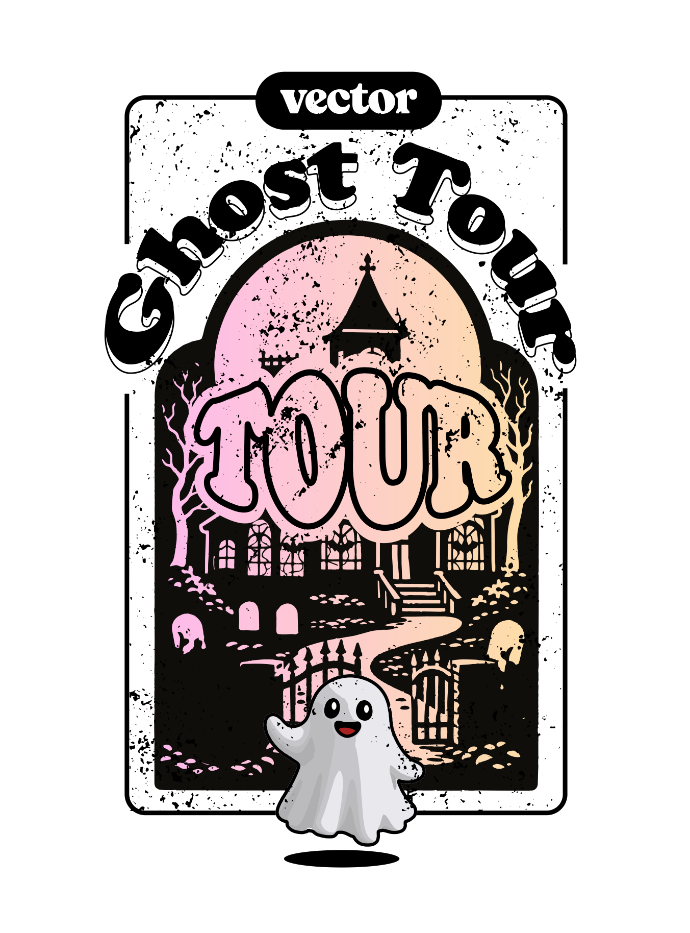 The Ghost Tour Tour — official t-shirt front design