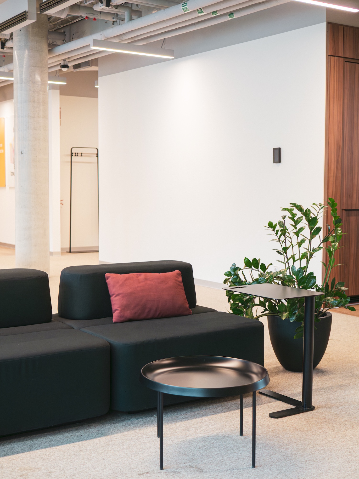 NORNORM sofa module with backrest and cushion in Hive's Berlin lounge