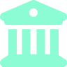 Icon image of a bank