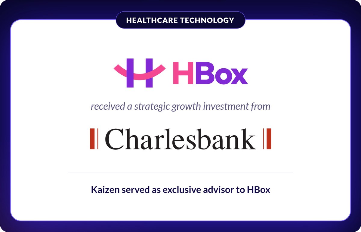HBox received a strategic growth investment from Charlesbank. Kaizen served as exclusive advisor to HBox.